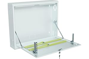 Stalflex CCTV Cabinet 19 inch 2U 130mm - Network Cabinet Made of Heavy Duty Metal - computer & server racks - Wall Mount Rack with Lockable Enclosure