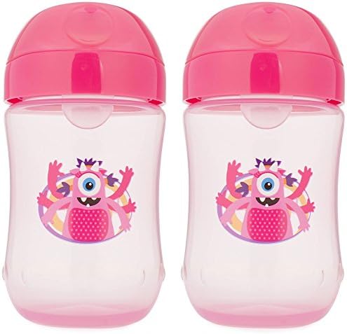 Dr Browns 10 oz / 300ml Hard-Spout Insulated Cup - Girl Balloon/Dinosaur (Stage 3: 12m+)