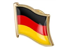 CHICHENGNIAN Deutsche Brosche Pin Deutsche Flagge Abzeichen Flagge Anstecknadelabzeichen Flagge Brosche Deutsche Karte Flagge Nationale Brosche Abzeichen Anstecknadel