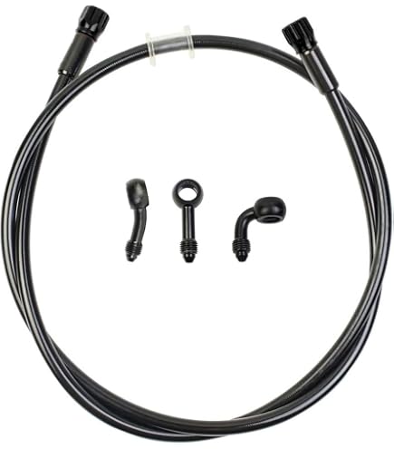 Durite De Frein Aviation – Longueur 600mm, Sans Raccord Banjo – Pour Moto, Scooter, Quad – Couleur Grise - 10