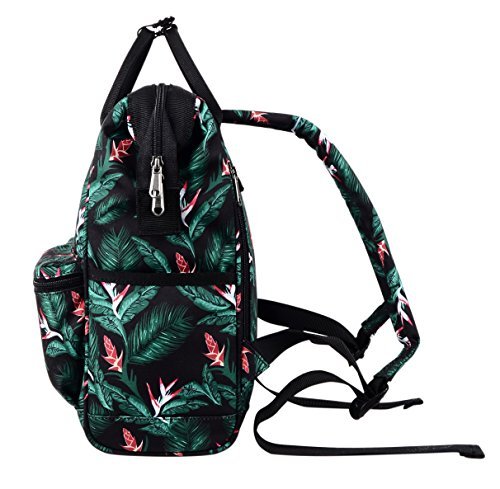 HotStyle DISA Fashion Blumen Damen Laptop Rucksack 9 7 zoll  37x23x14cm  - Schwarz