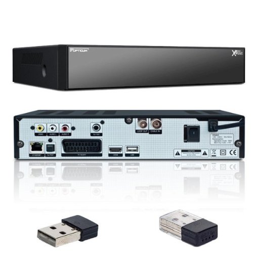 Opticum HD XC 406p HDTV-Kabelreceiver (HDMI, Conax Kartenleser, USB) + Opticum USB Wifi Stick
