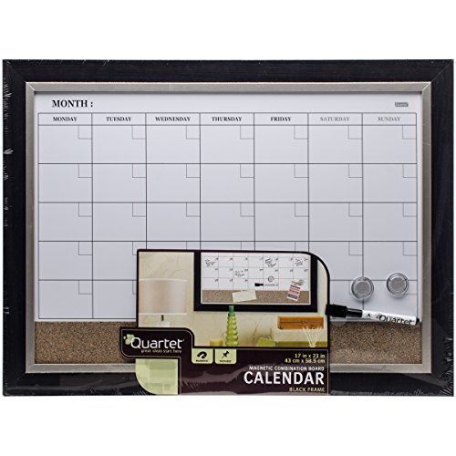 Mead 22476 Magnetic Combination Calendar Board, Multi-Colour, 17 x 23-Inch