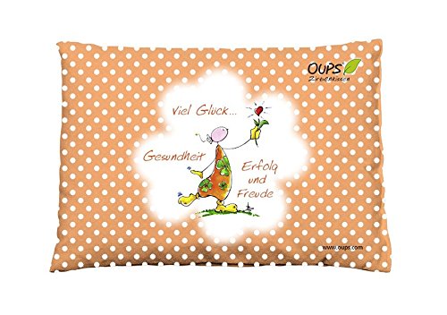 Preisvergleich Produktbild Oups Zirbenkissen Orange: Viel Glück, Gesundheit, Erfolg und Freude