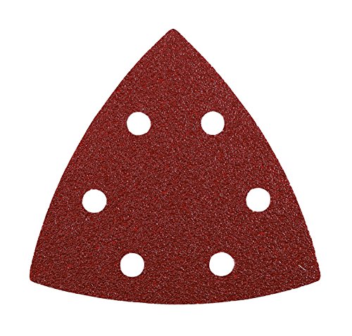 kwb Quick-Stick Klett-Schleifdreiecke 2x K40 1x K120 2x K240 für 93 mm Deltaschleifer 492800 (Edelkorund, für Holz und Metall, 5 Stück)