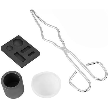 WANDIC Crogiolo di Ceramica di Fusione Set di Tazze per Piatti, 1 Set