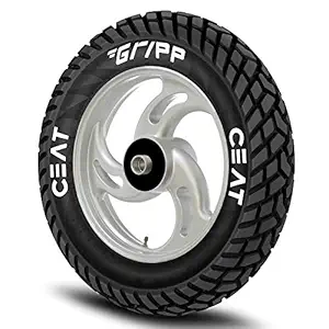 CEAT GRIPP TUBELESS FRONT & REAR Tyre. Size: 90 100 10