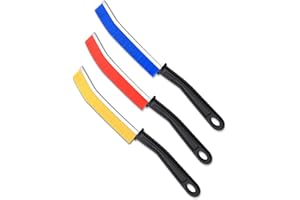 YAGE Lot de 3 brosses de nettoyage pour rainures de carrelage de salle de bain - Outil à main à long manche - Outils de nettoyage pour la maison et la cuisine