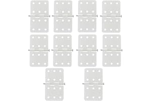 BQLZR 28 x 16 mm rettangolari beige pieghevoli e durevoli cerniere in plastica per aereo fai da te RC confezione da 10