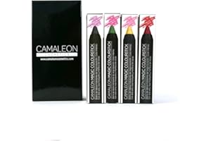 Camaleon Cosmetics - Pack 4 Pintalabios Magic Colourstick - Permanentes - Cambian de Color a Tonos Rosados - Color: Rojo