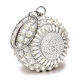 Stil und Ausstattung: Diese Abendtasche verfügt über eine einzigartige Metallschnalle, eine diamantierte Oberfläche und einen abnehmbaren Schulterriemen.Es sieht luxuriös aus und es gibt drei Möglichkeiten, diese Abendtasche bei sich zu tragen, was die Verwendung zu verschiedenen Anlässen erleichtert.