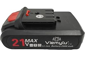 Viemylu batterie attacco piatto 21v da 2.000 mha