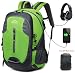 Produktbild 30L Leicht Wanderrucksack Trekkingrucksack Klettern für Travel Camping Rucksäcke Tagesrucksack 15.6 Zoll Laptop Daypack Outdoor Sports Wasserdichte Regenschutz Grün