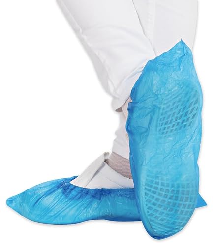 Hygostar 200x CPE-Schuhüberzieher Einweg – Wasserdicht, Reißfest, Blau – Für Hygiene & Industrie