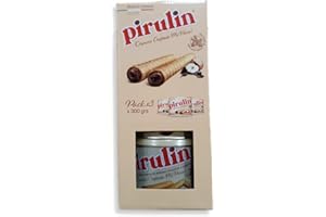 KREMTIK PIRULIN Barquillas Rellenas de Chocolate y Avellanas 300 gr / 3 PACK