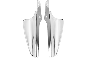 HCmotorku Motorrad Gabelhalterung Windabweiser passend für Harley Road King Street Glide Electra Glide FLHT FLHR FLHX 1995-2022 Chrom