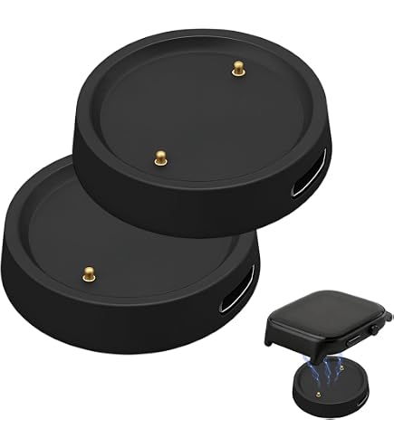 TiMOVO Caricabatterie Per Amazfit Bip 6/Active 2 | Cavo 2 In 1 USB-C E USB-A | Magnetico Con Dock 1 M