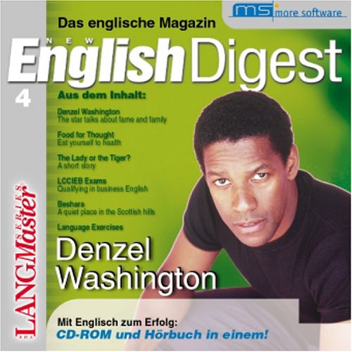 Preisvergleich Produktbild New English Digest Denzel Washington. CD- ROM. SkyNews