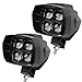 Produktbild FUSKANG 60W LED Arbeitsscheinwerfer, Auto Motorrad Scheinwerfer Flutlicht Spot Beam Combo Lichter Outdoor SUV Off Road Boat Fahrzeug Modifikation Hohe Helligkeit Fahrlicht, 12V 24V ( Color : 2pcs Far Light )