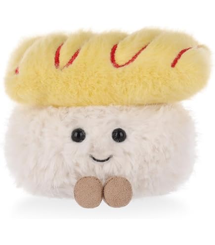Sushi Plüschtier-Set – Niedliche Lebensmittel-Kuscheltiere, 8 Cm Groß, Weich & Flauschig, Für Babys Und Kinder
