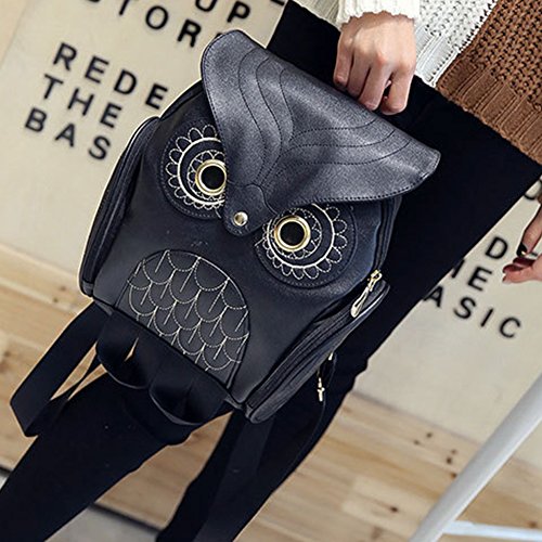 Mode Eulen-Karikatur-Rucksack Mädchen PU-Leder-Mini-Tasche - 4