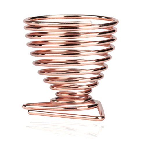 Covermason Alloy Sponge Stand Makeup Stencil Egg Powder Puff Display Drying Holder Rack (Rose Gold)