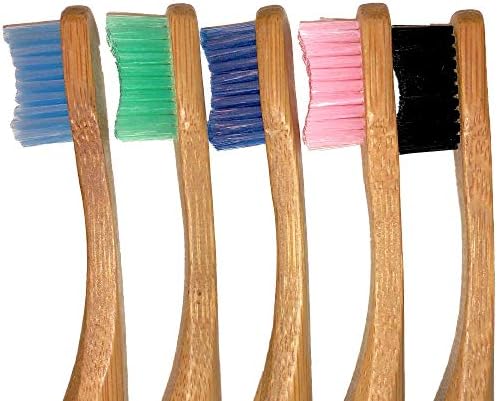 Bamboo Toothbrushes Kids and Adults, Premium Quality Bamboo Toothbrush, Wooden Toothbrush, Eco Friendly Toothbrush Medium Hard, Biodegradable Eco Toothbrushes BPA Free Vegan by Bamboo Panda