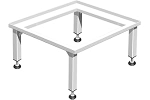 METALLBAU RÜDIGER SENT Waschmaschinensockel/Trocknersockel verstärkt ohne Ablage (20 cm)