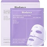 BIODANCE PDRN Caviar Rejuvenating Mask - Hydrogel Night Face Mask, Firming and Brightening Effect, Korean Skin Care, 4 units