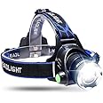 General Packaging Zoom Headlamp Head Torch 9000 LM Rechargeable T6 LED Headlight Flashlights Fish