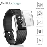 Vamoro Ultradünne Beschichtung Weiche TPU-Schutzhülle aus Silikon Weiche Ultradünne TPU Schutzhülle Rundherum Schutz Schlankes Case für Fitbit Charge 2(Clear)
