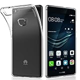 NEWC Cover per Huawei P9 Lite, Custodia Gel Trasparente Morbida Silicone Sottile TPU [Ultra Leggera e Chiaro]