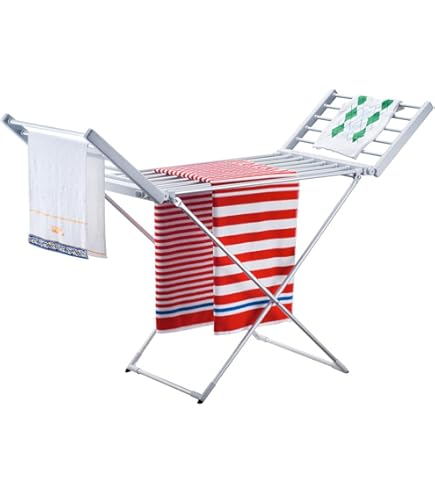 4 Tier Digital Electric Heated Clothes Airer - With Cover | Drying