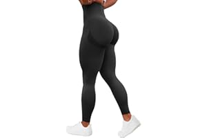 TAYOEA Leggings Deportivos de Compresión para Mujer Yoga Largo Slim Fit Fitness Gym Pantalones Opaco Scrunch Butt Yoga Pantalones Seamless Push Up Cintura Alta Entrenamiento Fitness Jogging