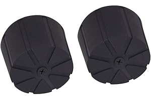 Berfea Tapa protectora para lente de cámara, impermeable, de silicona, universal, compatible con Canon Nikon SLR, lentes DSLR, paquete de 2, Black, Compacto