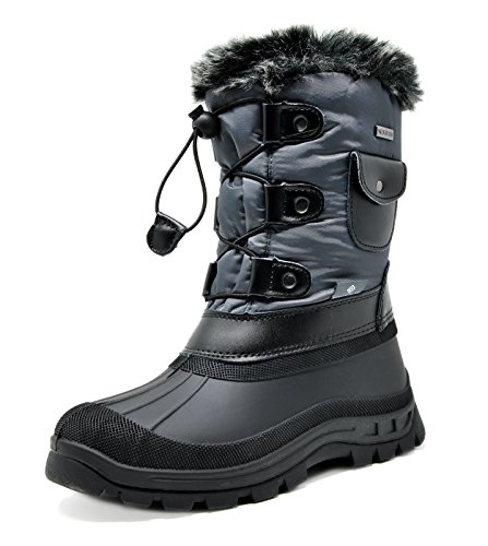 Dream Pairs Boys Girls Child Ksnow Mid Calf Waterproof Winter Snow Boots
