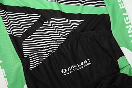 [Größe:S-5XL][option:Trägerhose,3D 2.8cm Sitzpolster] Fahrrad Trikot Langarm Radhose Radtrikot Fahrradbekleidung Herren Männer Hemd mit lange Ärmeln Set Cycling OutdoorTrikots Windjacke Neue - 7