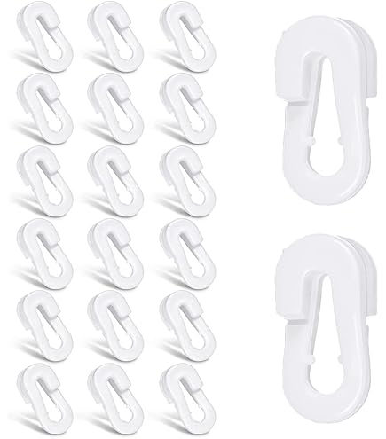DBOO Fußballnetz-Clips 20 Stück - Weiße Tor-Netzhalter Für Sportplätze