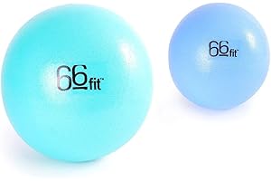 66fit Pilates Soft Balls - Set of 2 - Exercise Core Pelvic Exercise Stability