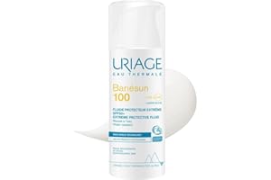 Uriage Bariésun 100 Protector solar de muy alta protección para la cara con filtros orgánicos y vitamina E - Especialmente formulado para pieles intolerantes al sol y con tendencia a quemarse