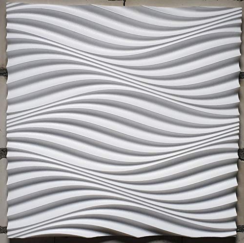 Nuovo Pannelli Decoartivi Interni da Muro 3D - Poster Muro 3D - Rivestimento Pareti 3D - Premium - Wind - 600 x 600 mm (Pacco 9 pz / 3,24 mq)