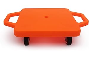 ARK MIIDO Kids Sitting Scooter Board with Handles Swivel Casters Square Plastic Floor Surfer for Gym Class Children Physical Education Home Use…