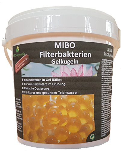 MIBO Filterbakterien Gelkugeln Filterstarter 1000 ml ausreichend für 20.000,00 Liter - 2