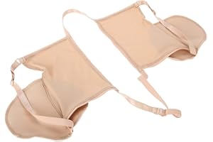 FICTORY Almohadillas Para el Sudor de Axilas, Almohadillas para axilas Reutilizables, Almohadillas absorbentes de sudor para axilas sujetador protector contra el sudor de algodón reutilizable(tono de piel)