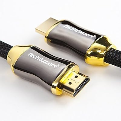 TechExpert Câble hdmi 2.0 4K 60Hz professionnel ultra HD 2160p 5m 3D HDR 18GB/Sec ARC