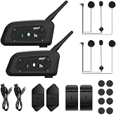 EJEAS V6 Pro+ BT Interphone 1200M Bluetooth Motorcycle Motorcycle Helmet Intercom Headset with Interphone Duplex Advanced Noi
