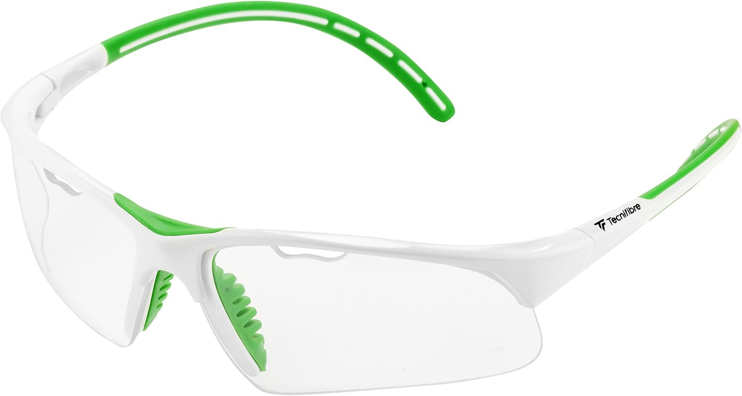Tecnifibre Gafas Squash Unisex - Blanco Verde