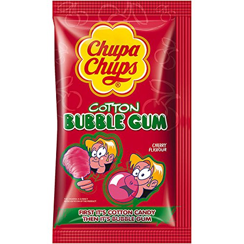 Preisvergleich Produktbild Chupa Chups Cotton Bubble Gum Cherry 11g