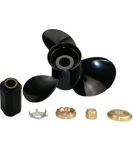 Hélice Hors-bord AQUAMAN Pour Mercury 25-70HP – 13 Dents, Rotation Droite, Alu, Diamètre 28 Cm – Pas Multiples