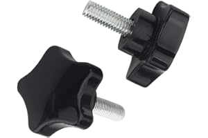 Yudesun Stella Testa Maniglia Manopola de Serraggio - M4 M5 M6 M8 M10 Plastica Testa Forma Stella Maniglia Impugnatura Vite a Testa Zigrinata Maschio Filetto